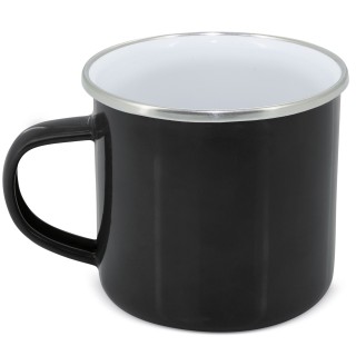 Taza Publicitaria Clásica con Borde Plateado.