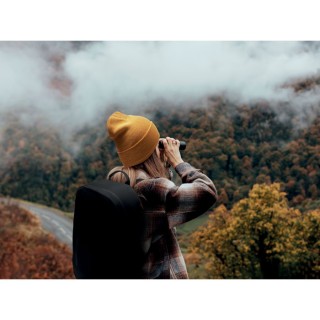 Gorro de punto con puño