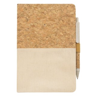 Libreta ecológica de corcho y mitad lino
