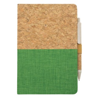 Libreta ecológica de corcho y mitad lino