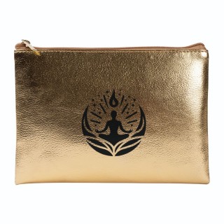 Neceser brillante dorado