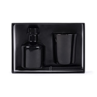 Set aromático de varillas y vela