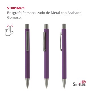 Bolígrafos con Acabado Gomoso