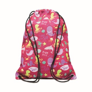 Mochila de cuerdas de poliéster personalizada