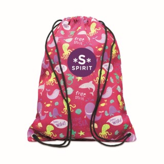 Mochila de cuerdas de poliéster personalizada