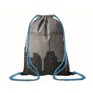 Mochila de cuerdas de poliéster reflectante