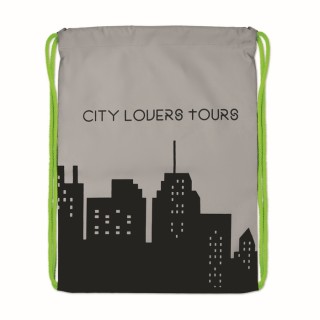 Mochila de cuerdas de poliéster reflectante
