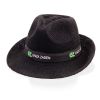 sombrero de verano negro publicitario