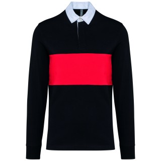 Polo de algodón de rugby