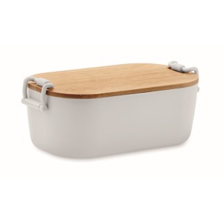 Fiambrera premium con tapa de madera