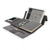 portafolios con cargador inalambrico y soporte tablet y movil