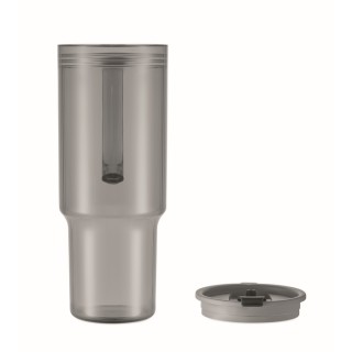 Vaso tipo stanley con tapa y pajita