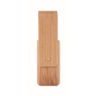 Memoria USB de Bambú con Clip Giratorio 1–64 GB