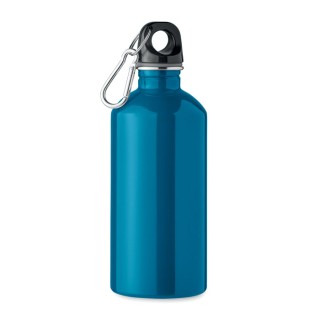 Botella de acero inoxidable pequeña con mosquetón