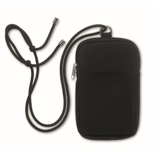 Bandolera porta móvil y accesorios de algodón reciclado