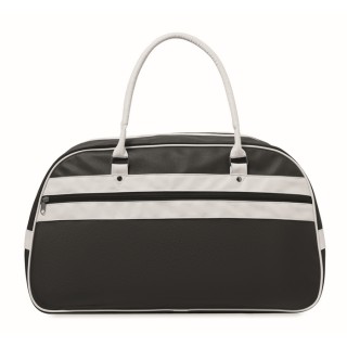 Bolsa de deporte retro bicolor con cremallera