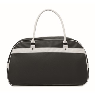 Bolsa de deporte retro bicolor con cremallera