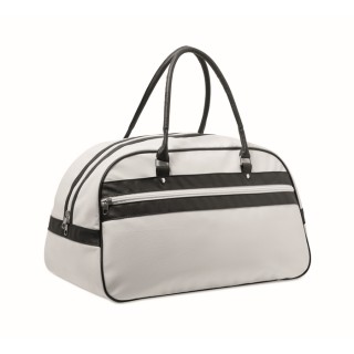 Bolsa de deporte retro bicolor con cremallera