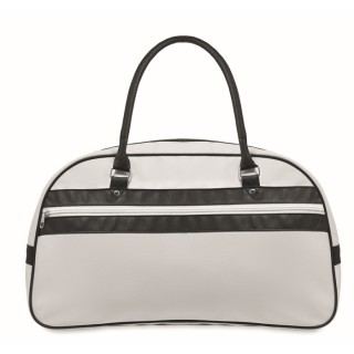 Bolsa de deporte retro bicolor con cremallera