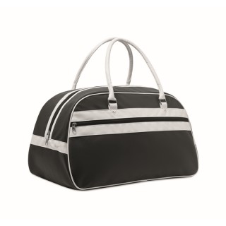 Bolsa de deporte retro bicolor con cremallera