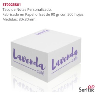 Tacos de Notas Personalizados.