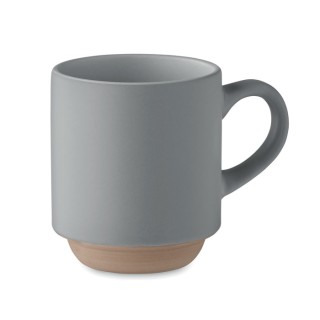 Taza de cerámica apilable