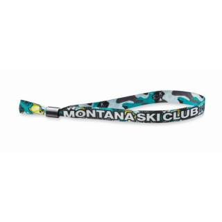 Pulsera publicitaria sublimada fabricada en RPET