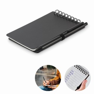 Libreta impermeable con bolígrafo incluido