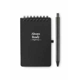 Libreta impermeable con bolígrafo incluido