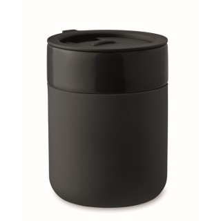 Vaso de cerámica con tapa