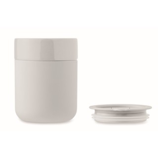 Vaso de cerámica con tapa