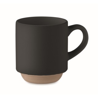 Taza de cerámica apilable