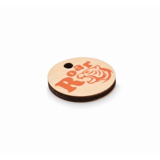 Llaveros de madera moneda carro personalizados