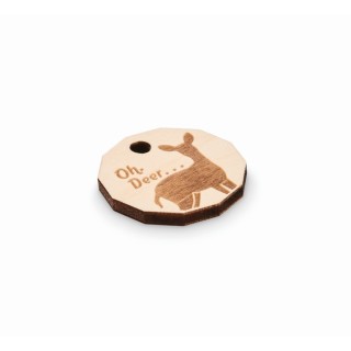 Llaveros de madera moneda carro personalizados