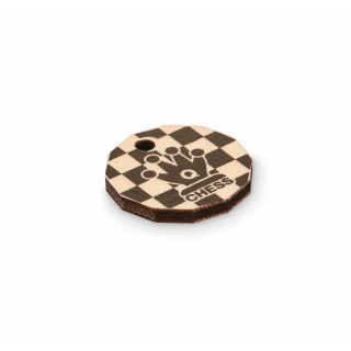 Llaveros de madera moneda carro personalizados