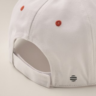 Gorra con visera plana de 6 paneles de algodón