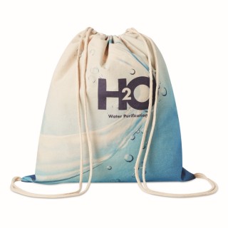Bolsa de de cuerdas de algodón con asas personalizada