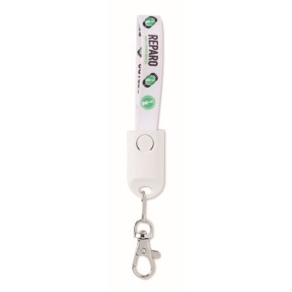 Lanyard personalizado con cable cargador 2 en 1