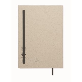 Libreta de tapa rígida de papel de hierba personalizada