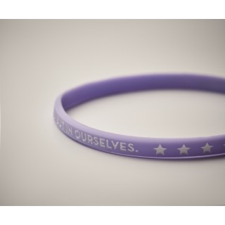 Pulsera publicitaria personalizada fabricada en silicona