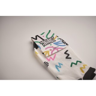 Calcetines tipo no-show fabricados en bambú con diseño jacquard