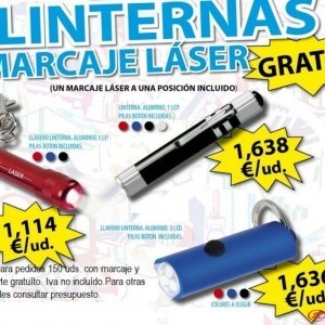 Promoción llavero linterna y linternas personalizadas
