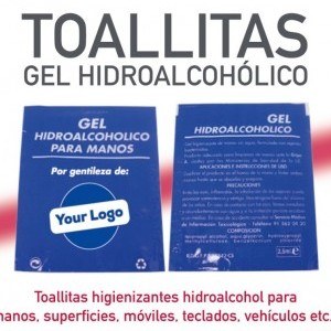 Toallitas higienizantes limpieza personalizadas